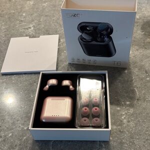 TOZO T6 Rose Gold Wireless Earbuds